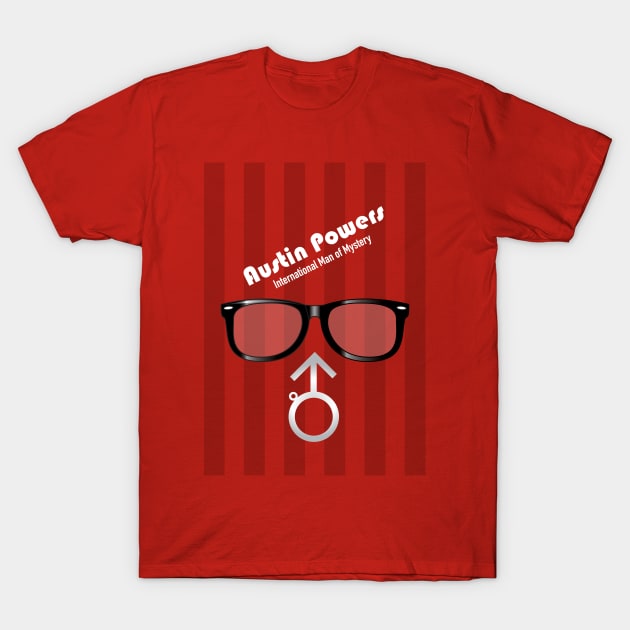 Austin Powers - Alternative Movie Poster T-Shirt by MoviePosterBoy